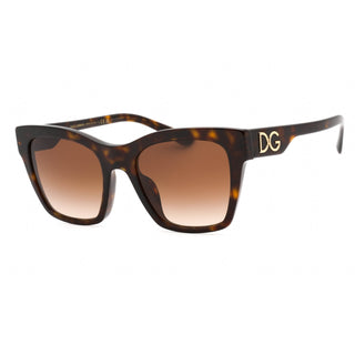 Dolce & Gabbana 0DG4384F Sunglasses Dark Havana / Brown Gradient