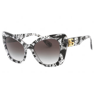 Dolce & Gabbana DG4405 Sunglasses Pattern Black Lace/Dark Grey Gradient