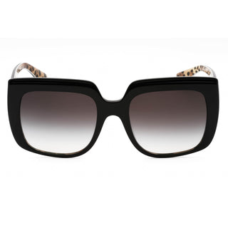 Dolce & Gabbana DG4414 Sunglasses Black On Leopard Brown Print/Dark Grey Gradient