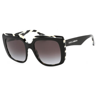 Dolce & Gabbana 0DG4414 Sunglasses Top Black On Zebra / Grey Gradient Women's-AmbrogioShoes
