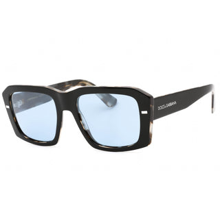 Dolce & Gabbana 0DG4430 Sunglasses Black On Grey Tortoise/Blue Silver Mirror