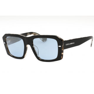 Dolce & Gabbana 0DG4430F Sunglasses Black On Grey Havana / light blue mirror silver