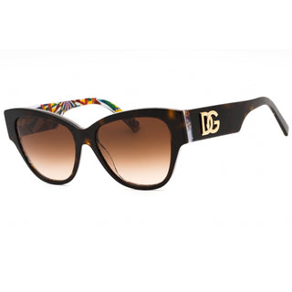 Dolce & Gabbana 0DG4449 Sunglasses Havana On White Barrow/Brown Gradient