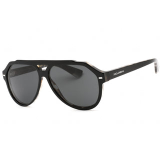 Dolce & Gabbana 0DG4452 Sunglasses Black on Grey Tortoise/Dark Grey