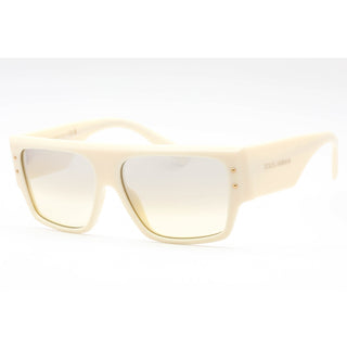Dolce & Gabbana 0DG4459 Sunglasses Ivory/Light Yellow Mirror Silver Gradient
