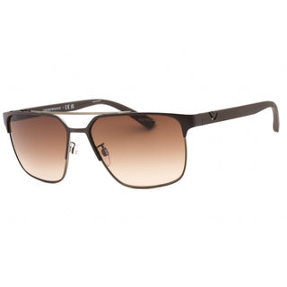 Emporio Armani 0EA2134 Sunglasses Matte Brown Gunmetal / Brown Gradient
