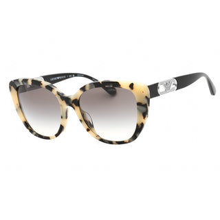 Emporio Armani 0EA4214U Sunglasses Cream Havana Gloss/Gradient Grey