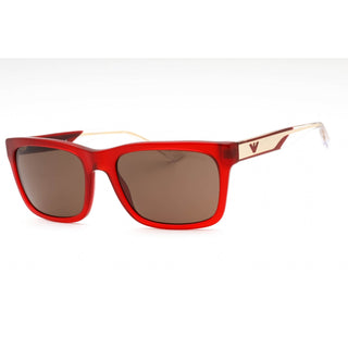 Lunettes de soleil Emporio Armani 0EA4224 Bordeaux brillant transparent / marron foncé