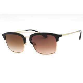 Lunettes de soleil Emporio Armani 0EA4228 Noir brillant/Doré pâle mat/Dégradé marron