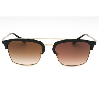 Lunettes de soleil Emporio Armani 0EA4228 Noir brillant/Doré pâle mat/Dégradé marron