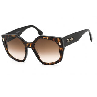 Fendi FE40017I Sunglasses Tortoise / Brown Gradient