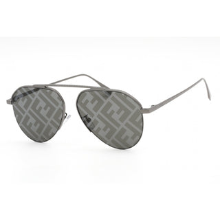 Lunettes de soleil Fendi FE40061U Ruthénium foncé brillant / miroir fumé