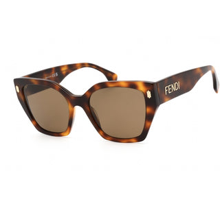 Fendi FE40070I Sunglasses blonde havana / brown polarized