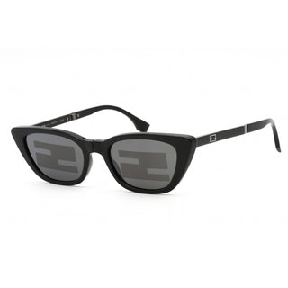 Lunettes de soleil Fendi FE40089I Noir brillant / Miroir fumé