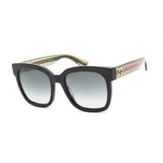 Gucci GG0034SN Sunglasses Shiny Black / Grey Gradient