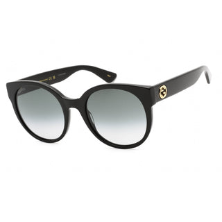 Gucci GG0035SN Sunglasses Shiny Black / Grey Gradient