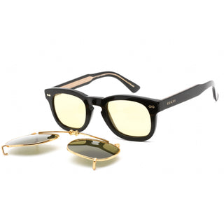 Gucci GG0182S Sunglasses Shiny Black / Yellow