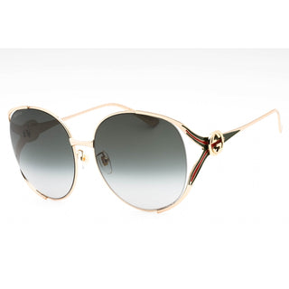 Gucci GG0225S Sunglasses GOLD-GOLD-GREY