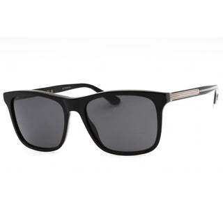 Gucci GG0381SN Sunglasses Shiny Black / Grey