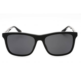 Gucci GG0381SN Sunglasses Shiny Black / Grey