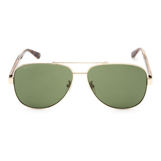 Gucci GG0528S Sunglasses Gold / Green