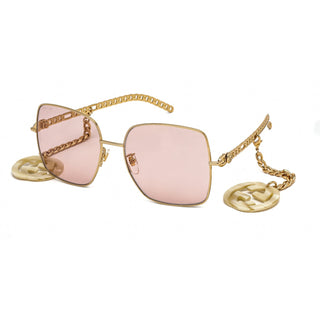 Gucci GG0724S Sunglasses Gold / Pink