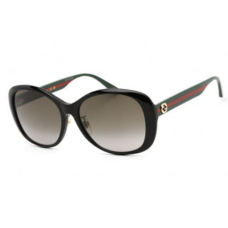 Gucci GG0849SK Sunglasses BLACK-GREEN- / BROWN