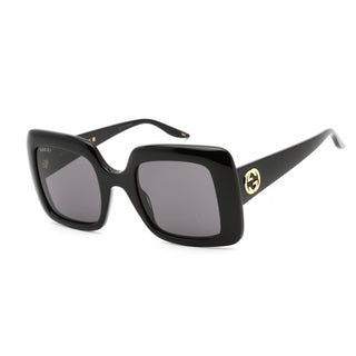 Gucci GG0896S Sunglasses Shiny Black / Dark Grey