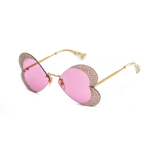 Gucci GG0897S Sunglasses Gold-Gold / Pink