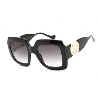 Gucci GG1022S Sunglasses Shiny Black / Grey Gradient