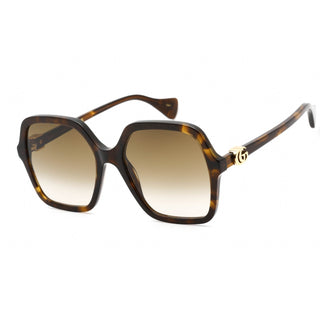 Gucci GG1072S Sunglasses Havana / Brown Gradient