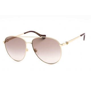 Gucci GG1088S Sunglasses Shiny Gold / Gradient Brown