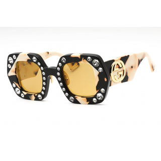 Gucci GG1330S Sunglasses BLACK-IVORY / YELLOW