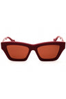 004 - Shiny solid burgundy / bordeaux