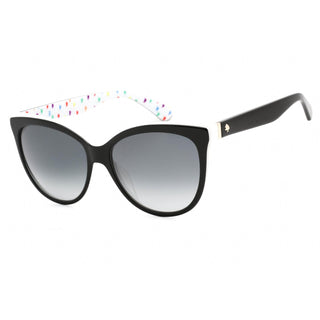 Kate Spade Daesha/S Sunglasses Black and White / Grey Gradient