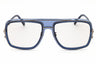 90A - shiny blue / smoke