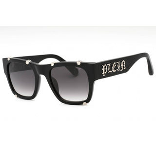 Philipp Plein SPP042W Sunglasses Shiny Black / Gradient Grey