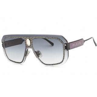 Philipp Plein SPP050 Sunglasses Semi-Gloss Black / Gradient Smoke