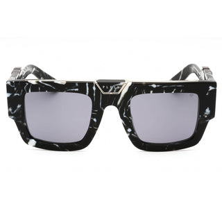 Philipp Plein SPP092M Sunglasses Marbled Black