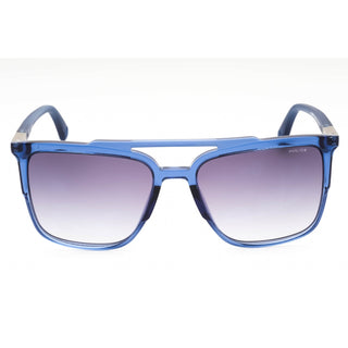 Police SPL363 Sunglasses Shiny Transparent Blue