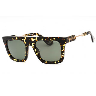 Police SPLF71 Sunglasses Shiny Blue Brown Havana