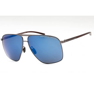 Porsche P8933 Sunglasses dark grey, red / strong dark blue mirror