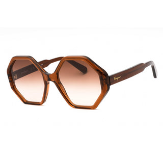 Salvatore Ferragamo SF1070S Sunglasses CRYSTAL BROWN/Brown Gradient