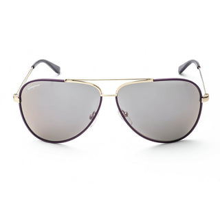Salvatore Ferragamo SF131S Sunglasses Shiny Light Gold W/Purple Enamel / Purple Gradient