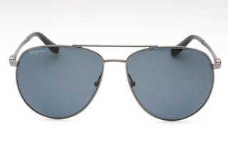 Salvatore Ferragamo SF157S Sunglasses Dark Gunmetal / Blue