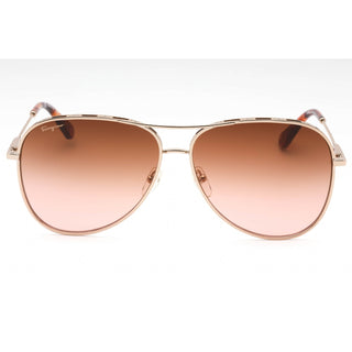 Salvatore Ferragamo SF268S Sunglasses ROSE GOLD/TORTOISE/Brown Gradient