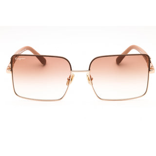 Salvatore Ferragamo SF302SL Sunglasses ROSE GOLD/NUDE/Brown Gradient