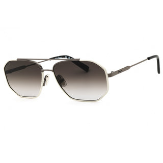 Salvatore Ferragamo SF303SL Sunglasses DARK RUTHENIUM/WHITE/Grey Gradient