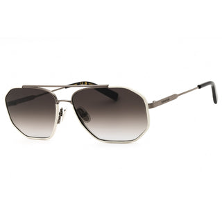 Salvatore Ferragamo SF303SLN Sunglasses DARK RUTHENIUM/WHITE/Grey Gradient