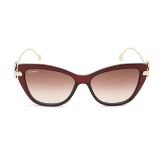 Salvatore Ferragamo SF928S Sunglasses WINE / Brown Gradient